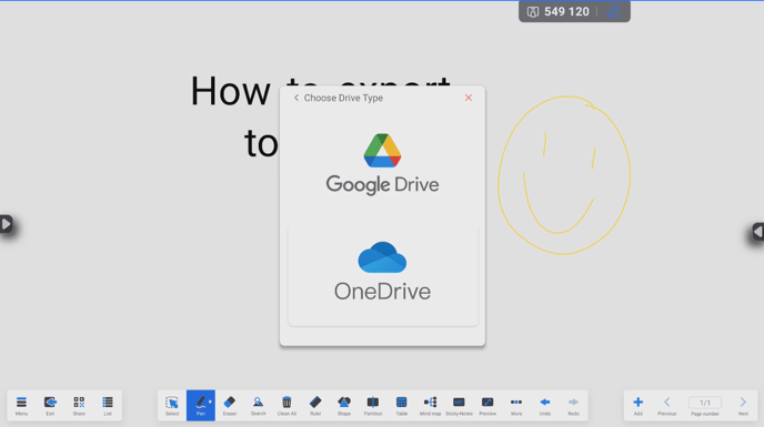 S4 whiteboard Google Drive or One Drive